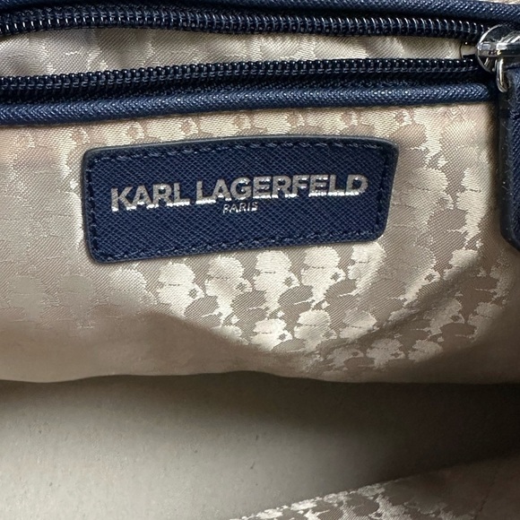 Karl Lagerfeld Paris Navy Nylon Backpack main image 9